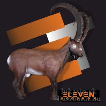 3D kozorožec (ibex) s insertom Eleven