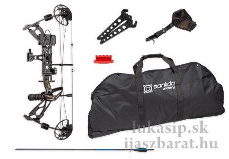 Kladkový luk Sanlida Dragon X8 PRO Package 18 -31" 10-70# so spúšťačom a 12 šípmi